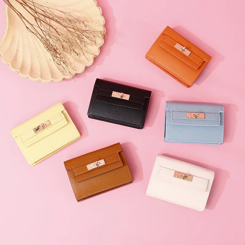 Portefeuille compact accordéon Femme – Anti-Magnétique & Multi-Cartes MYNELIA