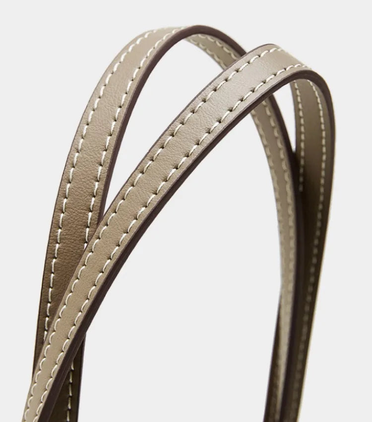 Sac à bandoulière cuir véritable-Pochette amovible