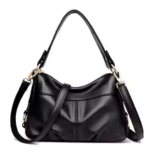 Sac à main en cuir véritable souple MYNELIA