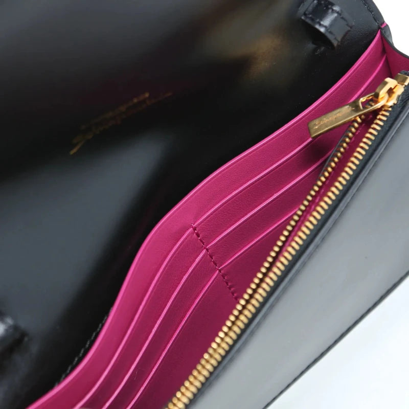 Pochette Clutch Soirée Chaînes Dorées Cadenas