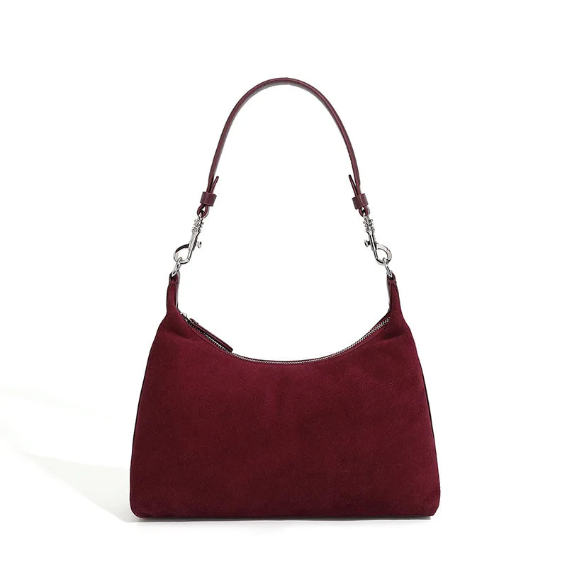 Sac bandoulière cuir Suède Femme – Style Rétro Bandoulière Vachette