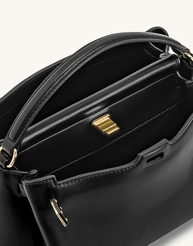 JW PEI handbag with French-style snap closure, 2026 new model, women's crossbody small-sized exclusive high-end shoulder bag MYNELIA