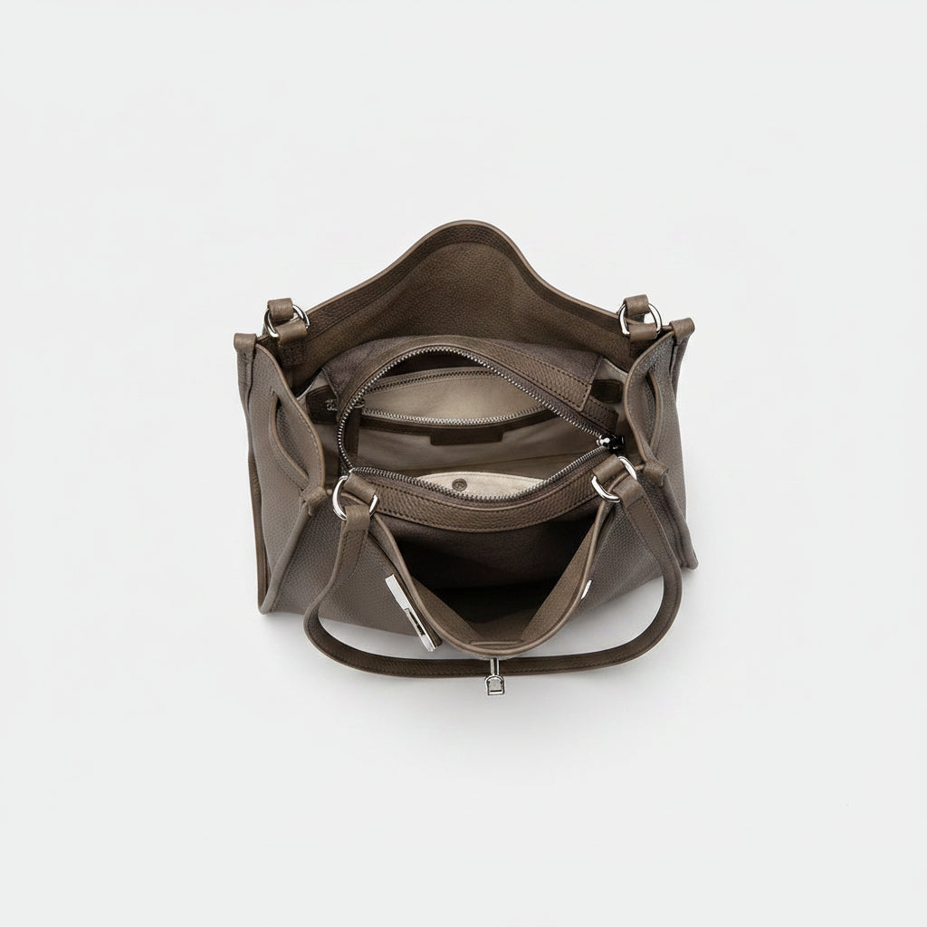 Sac à main Tote Bag Cuir véritable Femme — La Pièce Maîtresse MYNELIA