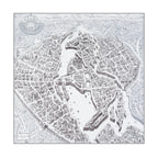 Foulard carré femme en soie imprimée – 90 × 90 cm