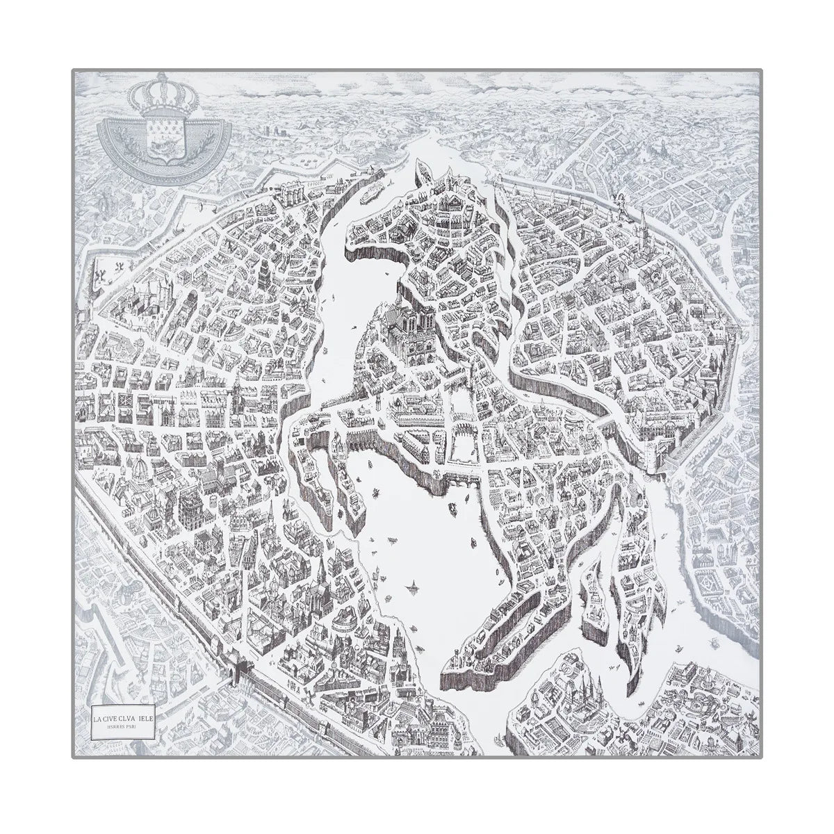Foulard carré femme en soie imprimée – 90 × 90 cm
