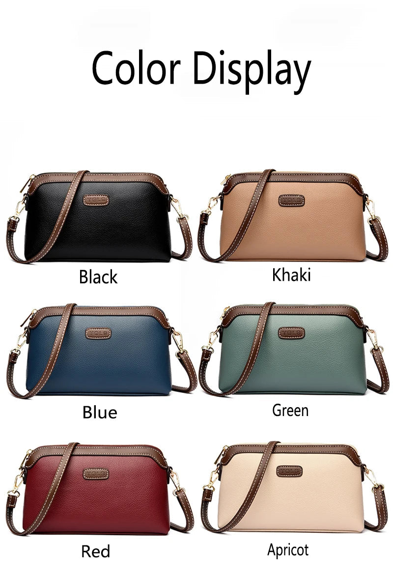 Sac à main bandoulière cuir véritable Femme — L’Essentiel Luxueux MYNELIA