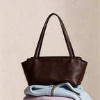 Sac Tote en Cuir grain d’agneau Minimaliste Style Coréen