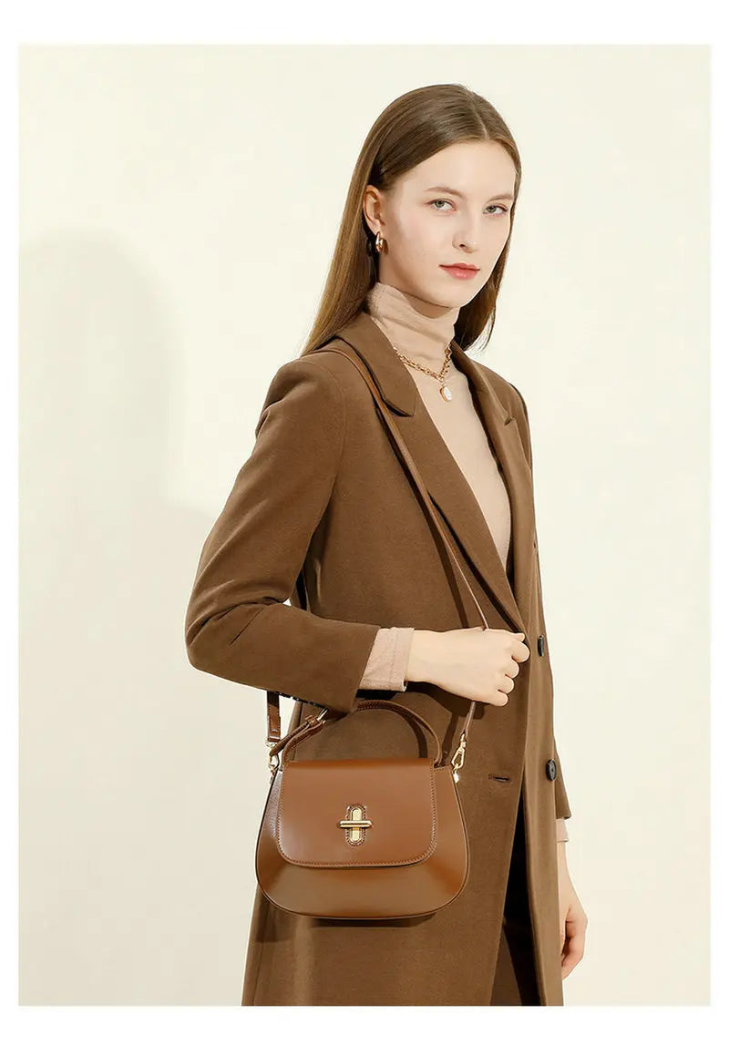 Sac à main cuir véritable Femme – Saddle Bag Luxe