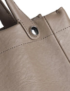 Sac cabas souple en cuir véritable à poches intérieures