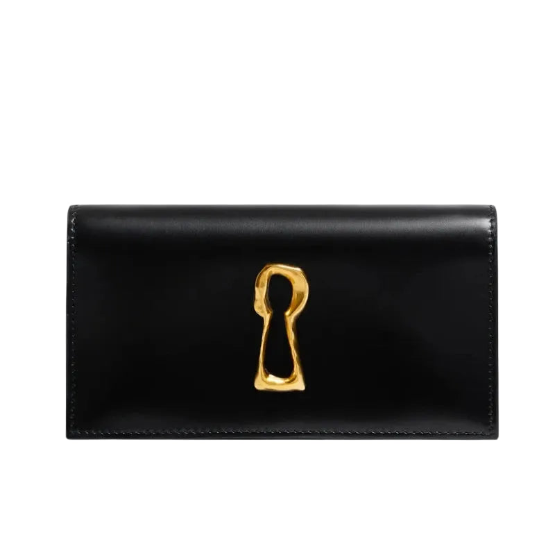 Sacoche Clutch Microfibre Cadenas  Dorées Soirée