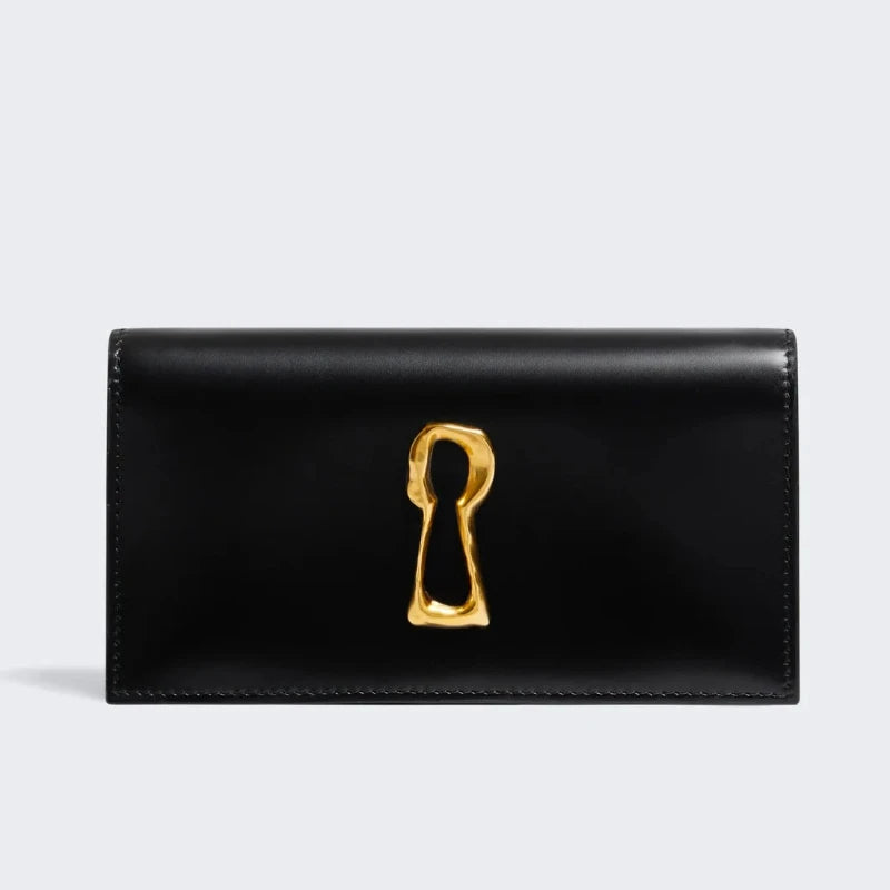 Pochette Clutch Soirée Chaînes Dorées Cadenas
