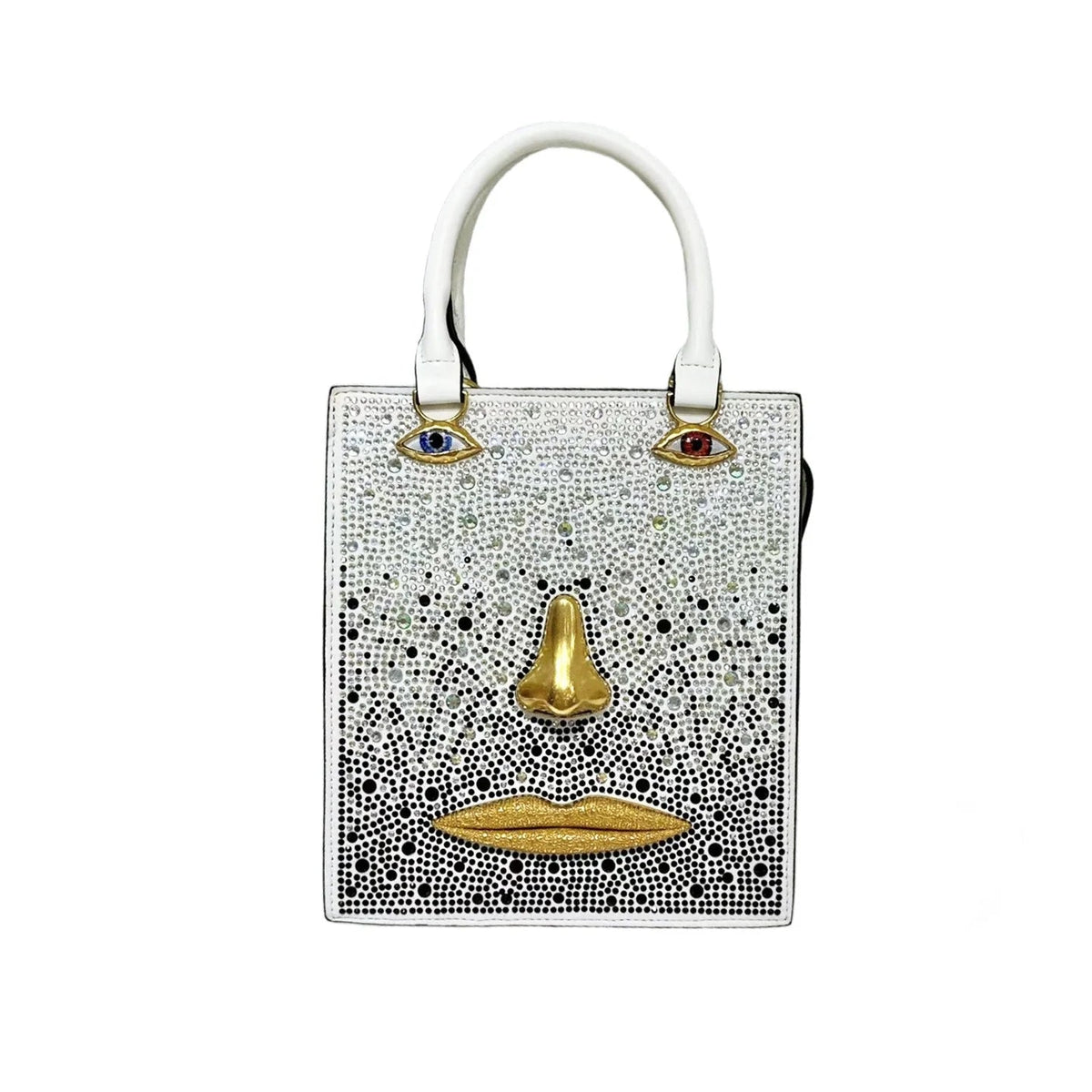 Sac bandoulière femme rigide à visage en relief 3D – TPU