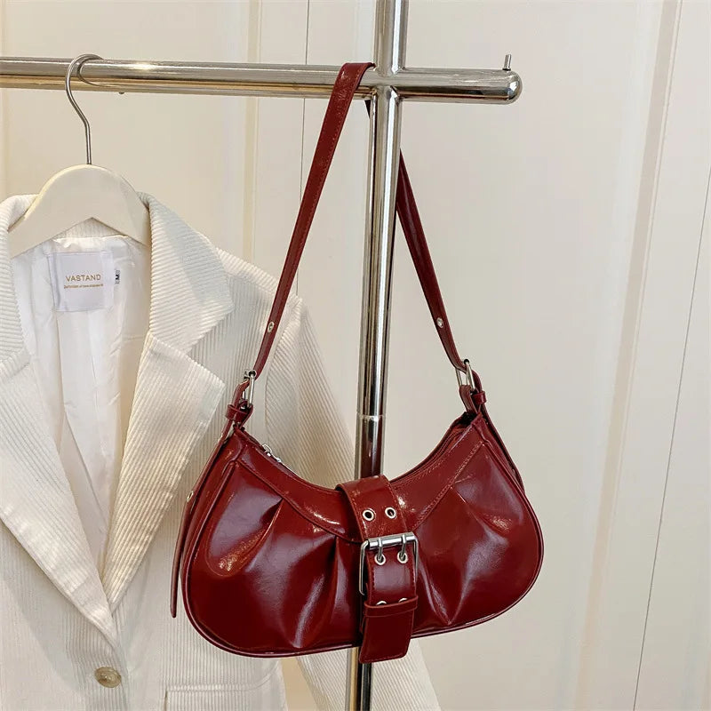 Sac bandoulière Hobo- PU Brillant MYNELIA
