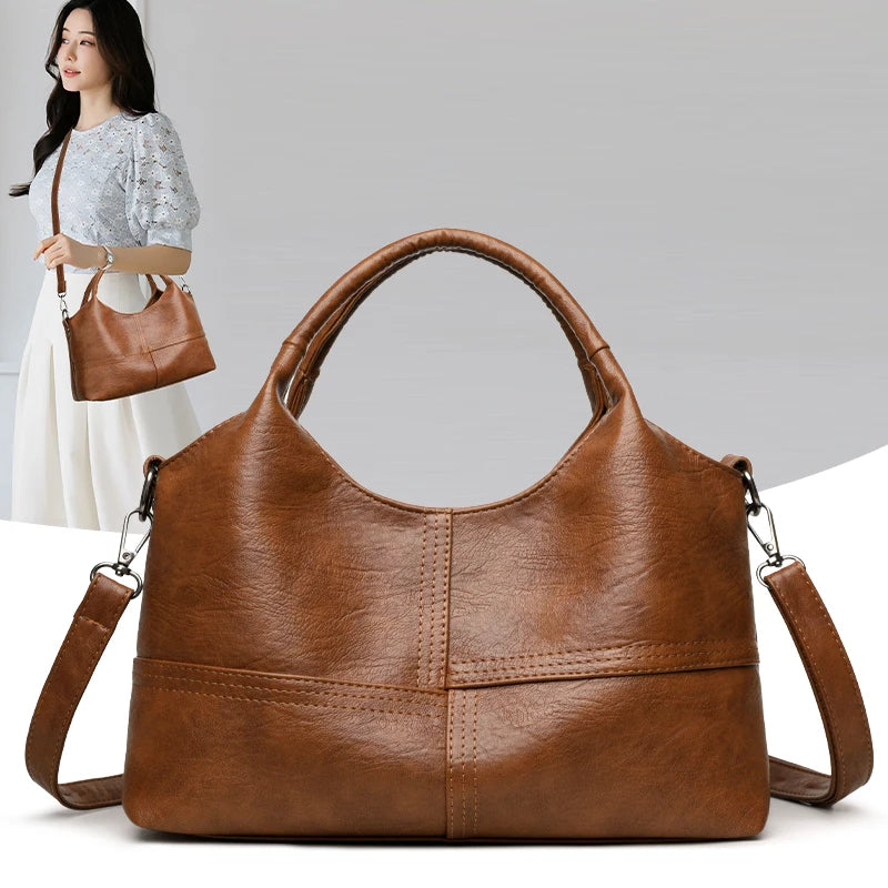 Sac à main femme cuir PU Souple – Tote casual polyvalence MYNELIA