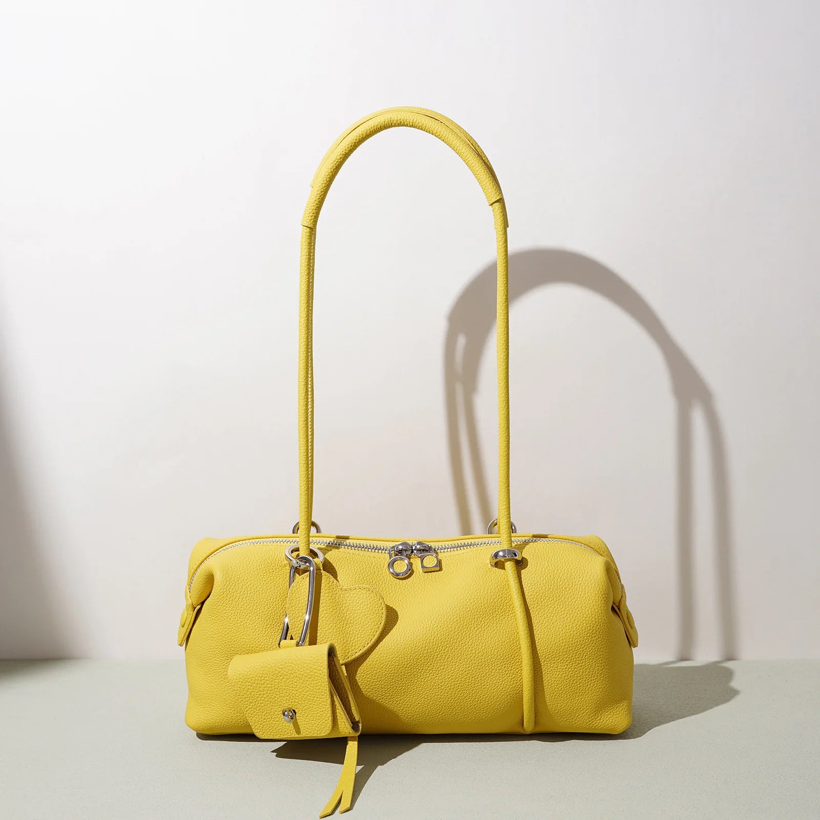 Sac bowling cuir vache première couche – Port épaule souple