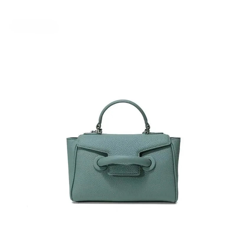 Sac Rabat Cuir Véritable Vintage Top Handle Croisé