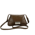 Sac bandoulière en PU éffet cuir ciré vintage – Texture froissée,Bandoulière réglable