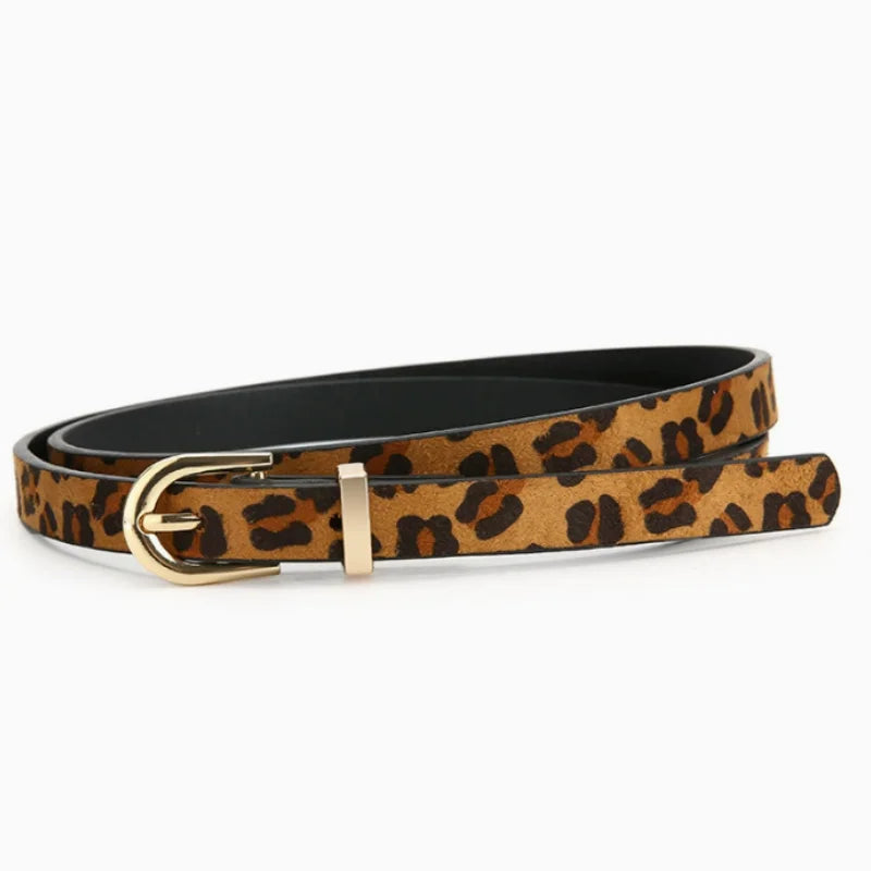 Ceinture cuir PU Imprimé Léopard – Quotidien & Soirée