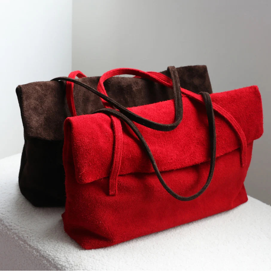 Sac Tote femme en cuir de vache véritable souple MYNELIA