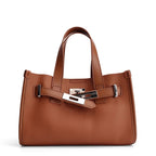 2026 Spring New women's Retro Genuine Cowhide Leather Tote Bag Female Luxury Designer Shoulder Underarm Bags Niche Crossbody Bag MYNELIA