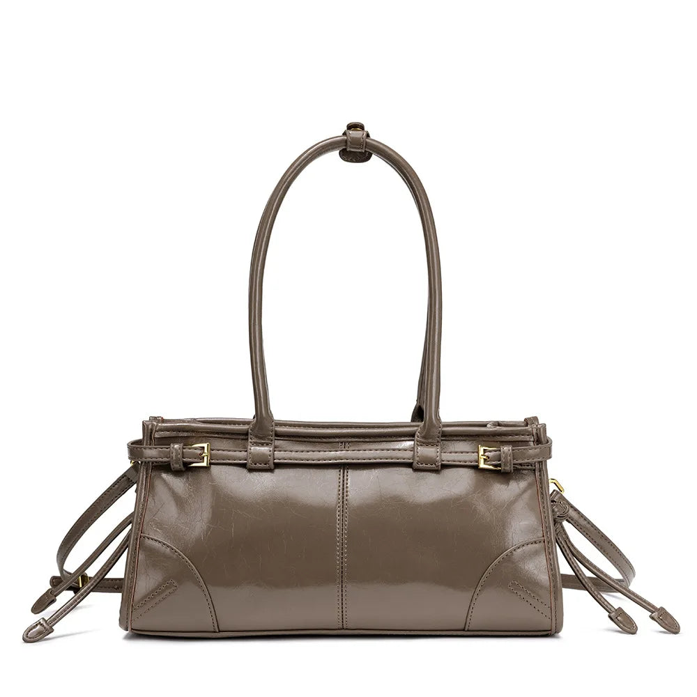 Sac à bandoulière Boston – Cuir ciré Microfibre