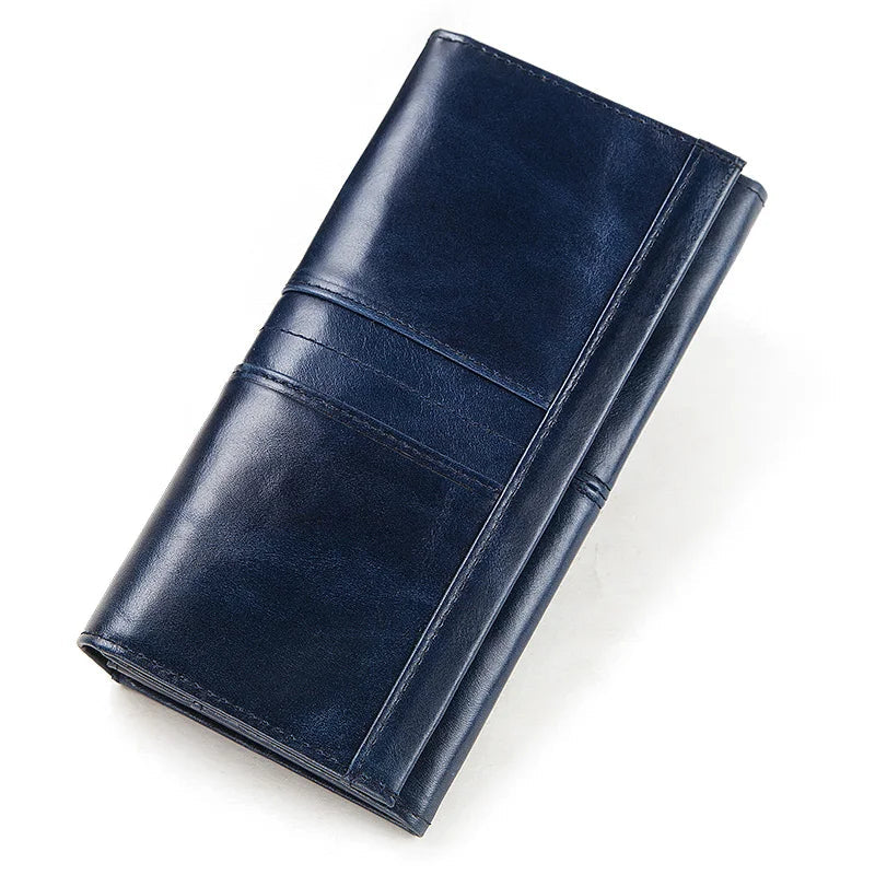 Portefeuille en cuir  véritable – Protection RFID, Grande capacité