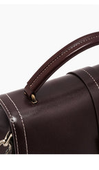 Sac à main cuir véritable vintage – Bandoulière & Épaule