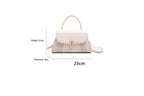Sac  bandoulière PU Cuir Boucle Cadenas Femme