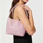 Sac Tote PU tressé embossé Femme – Anse Ultra-Léger Style Été