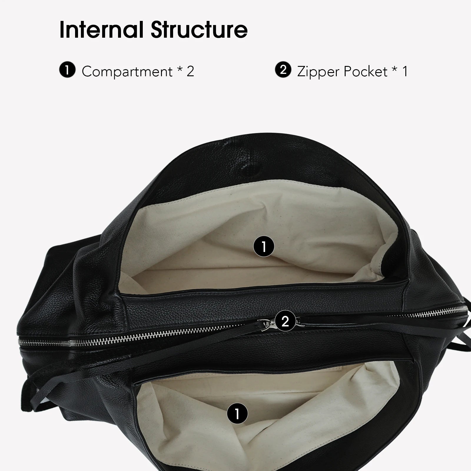 Grand sac Tote Cuir Véritable Femme – Suède Naturel & Cuir MYNELIA