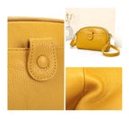 Petit sac épaule en cuir de vachette à poches intérieures