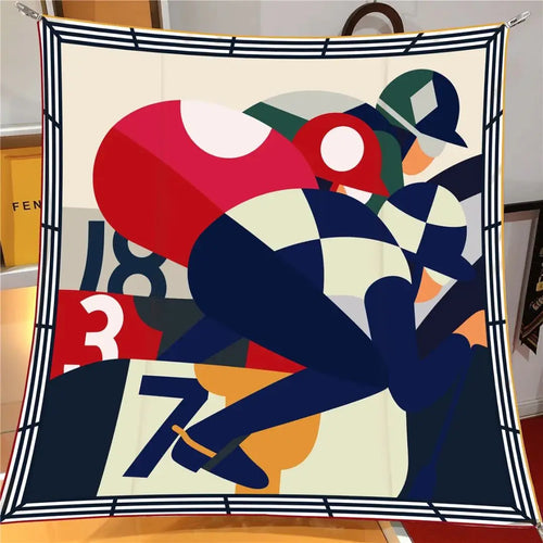 Foulard Twill Imprimé Protection Solaire Ultra Léger Multiport