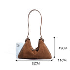 Sac tote en velours Suédé & cuir de vache-Grande Capacité MYNELIA