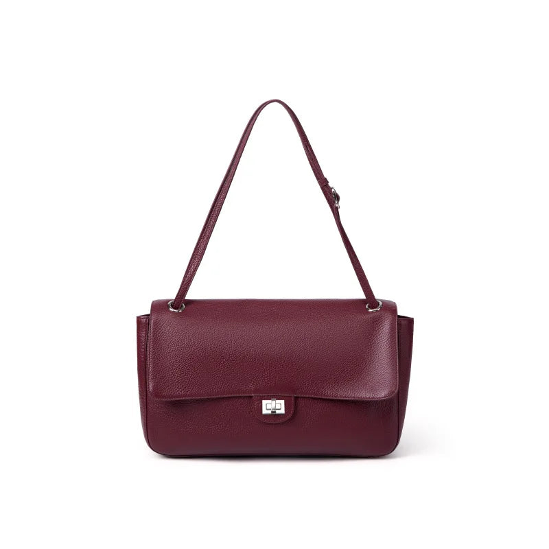Umhängetasche aus echtem Top-Grain-Leder – Koreanischer Stil
