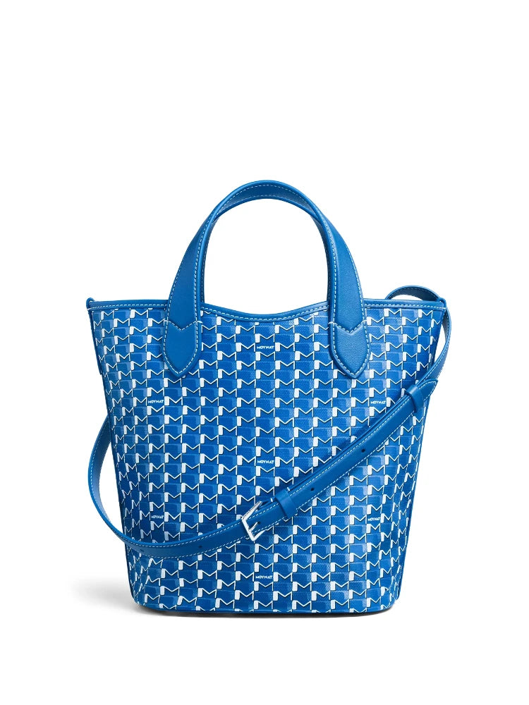 Sac Bucket Canvas Monogramme – Motif géométrique,Coutures contrastées