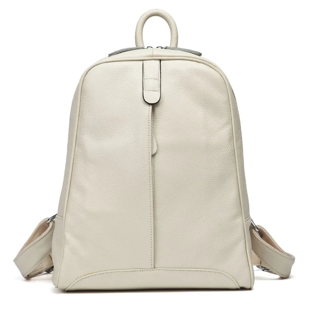 Sac à Dos Femme en cuir véritable – Grande Capacité, Élégant & Casual | MYNELIA
