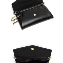 Pochette femme de soirée en simili cuir – Chaînes décoratives