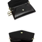 Pochette femme de soirée en simili cuir – Chaînes décoratives