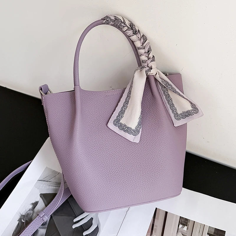 Sac Tote Cuir Véritable Ruban Décoratif Espaces Intérieurs
