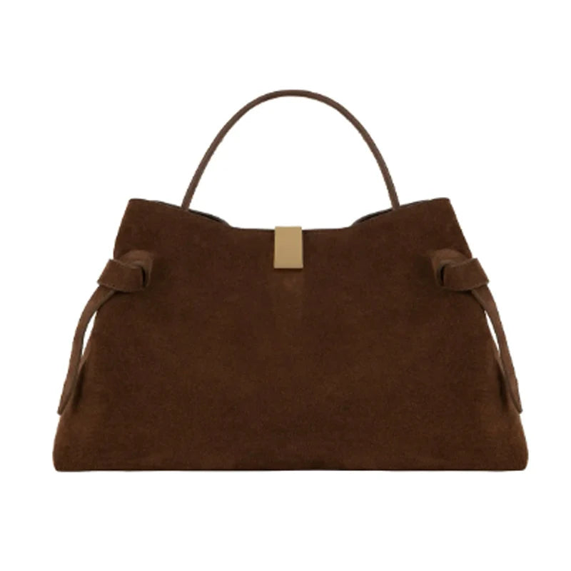 Grand sac Tote femme Daim & Cuir PU – Style casual chic