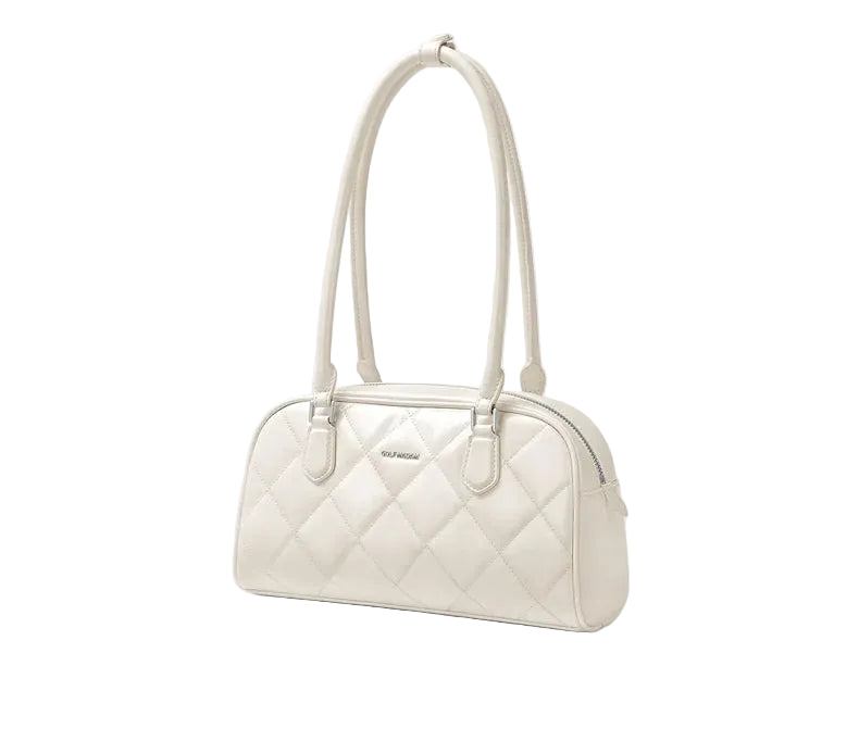 GOLF QUALITY Elegante weiche PU-Leder Boston Tasche für Damen Einzelschulter Umhängetasche Einfarbige Handtasche Sling Umhängetasche