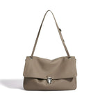Sac en cuir véritable Satchel  Rabat Sequins