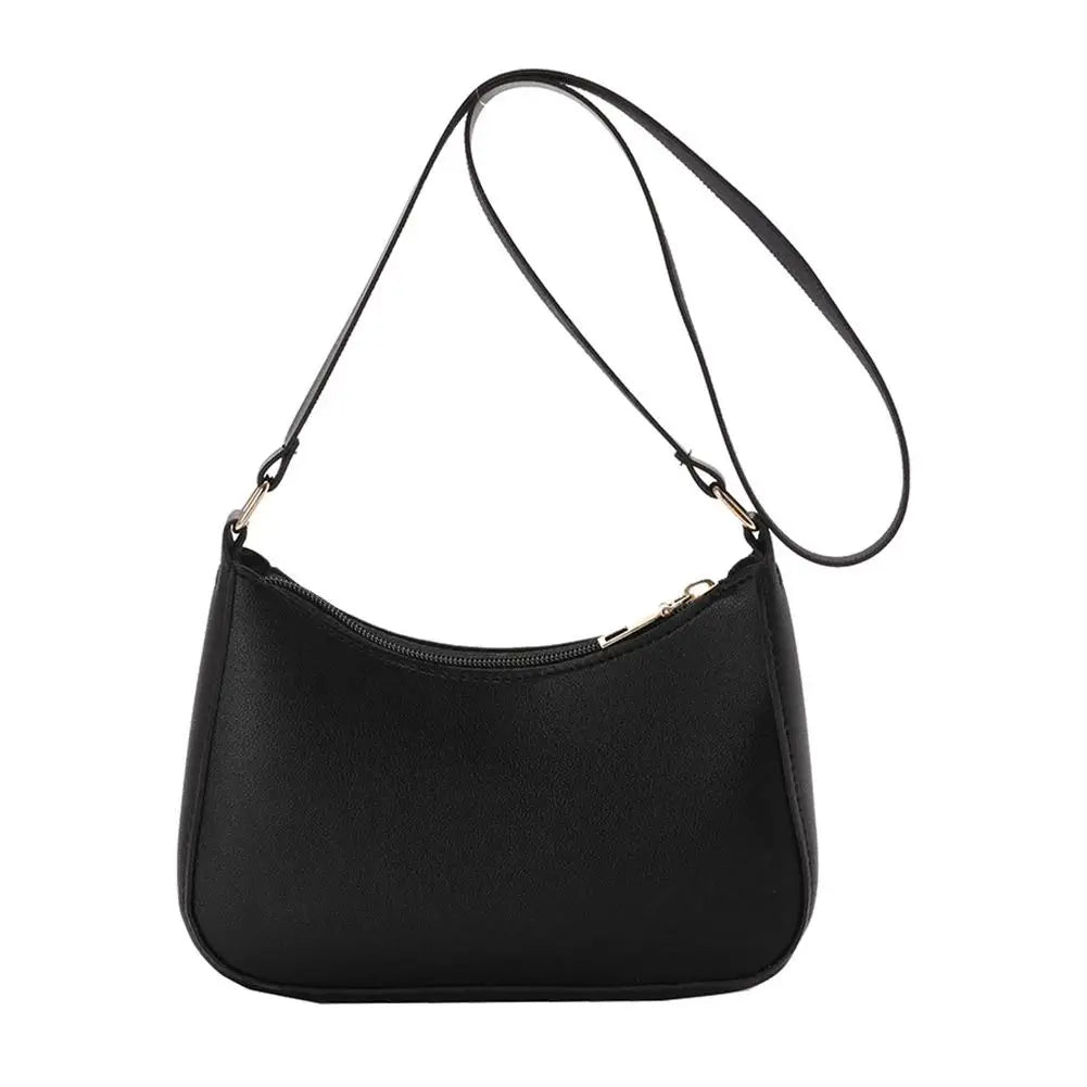 Sac à main bandoulière en cuir Verni -Style Minimaliste Rétro MYNELIA