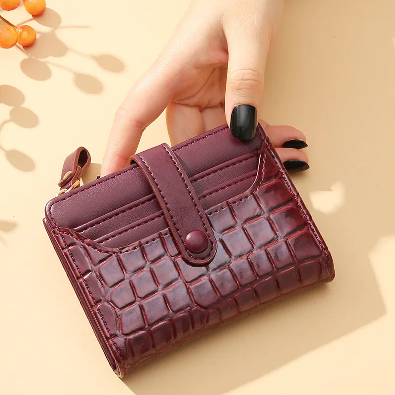 Portefeuille Paillettes Femme – Porte-Monnaie Compact Chic MYNELIA