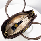 Sac Tote  en cuir PU– Style Vintage Luxe