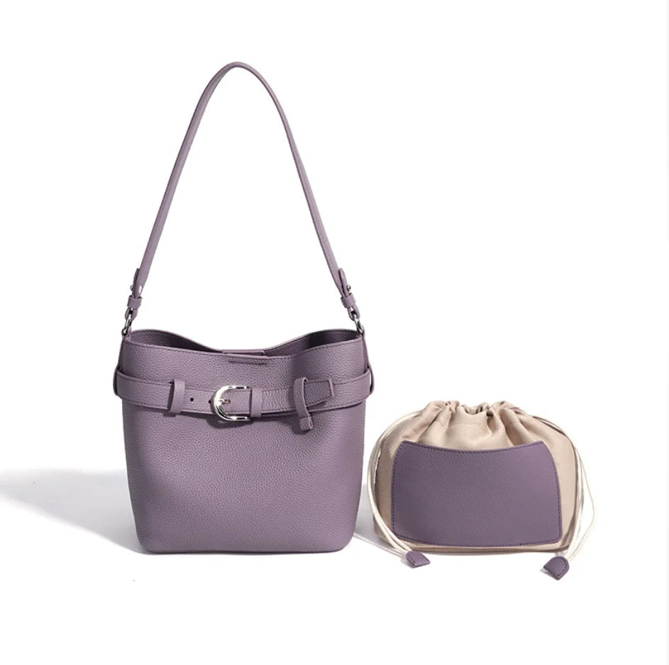Sac seau cuir véritable – Style Coréen