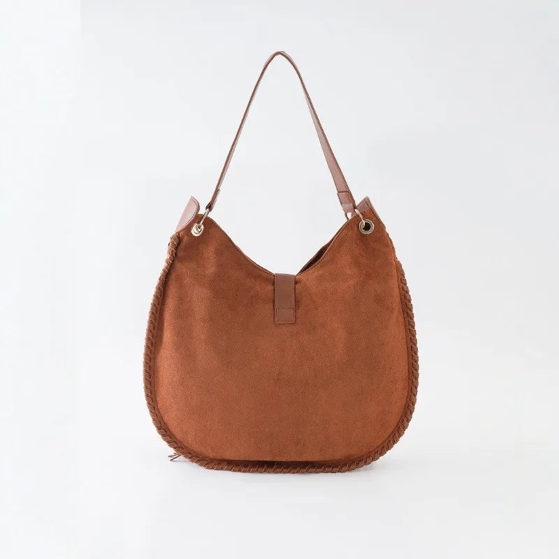 Sac bandoulière  femme – Daim Tissé à franges