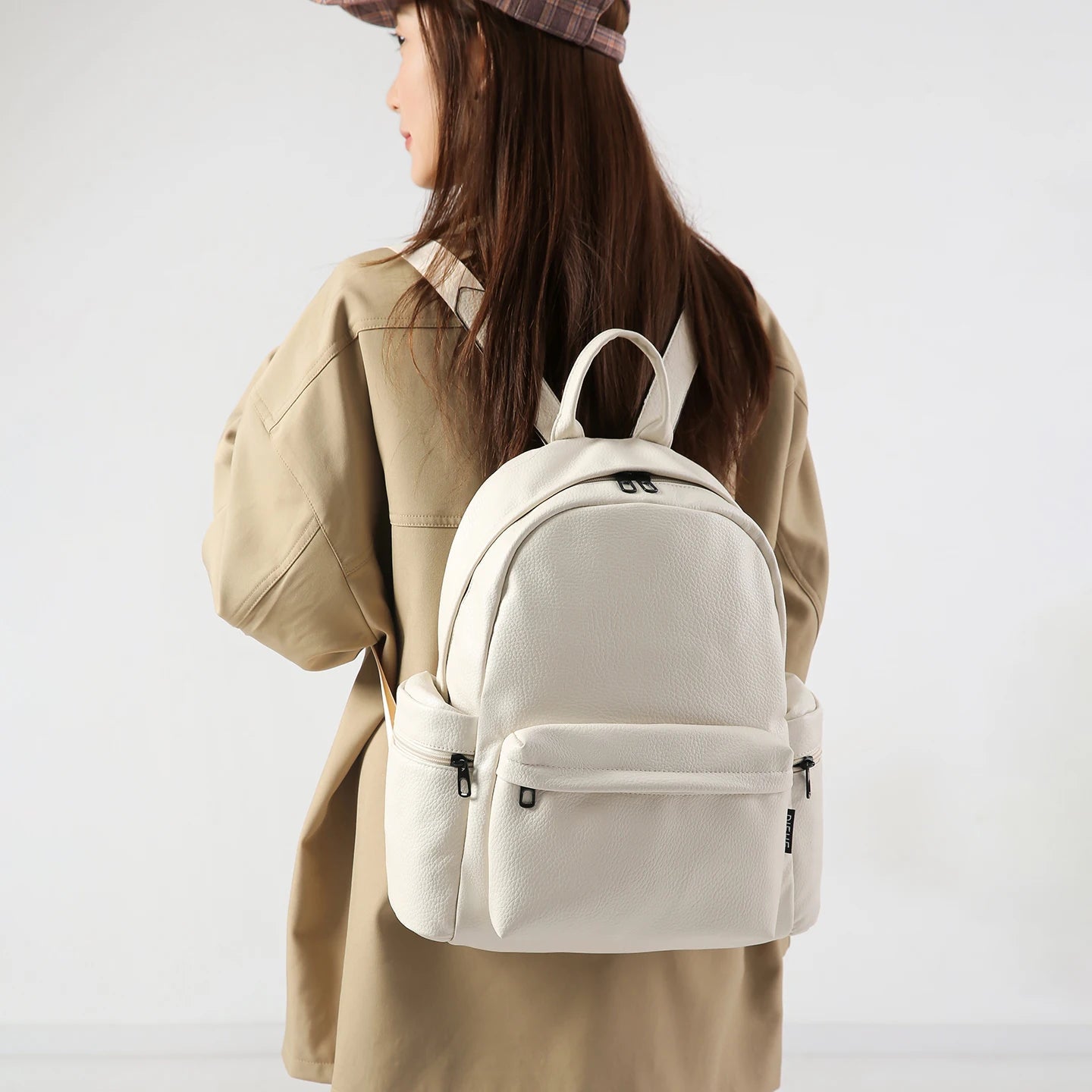 Sac à Dos Femme en Cuir Souple – La Douceur de la Lavande & des Tons Naturels MYNELIA