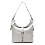 Sac hobo cuir véritable- Zippé bandoulière MYNELIA