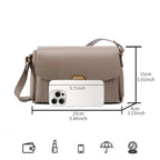Sac bandoulière en cuir Véritable – Style Rétro,Poches intérieures